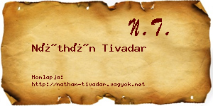 Náthán Tivadar névjegykártya